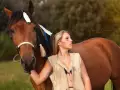 Photographe pour photos avec votre cheval en ext&eacute;rieur 