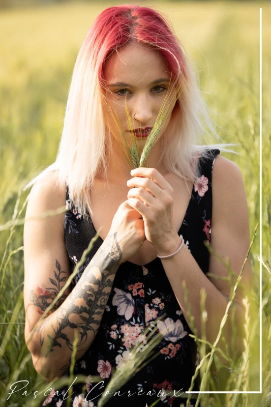 Photographe Shooting Femme champs de bl&eacute; &agrave; Aix en Provence Bouches du Rh&ocirc;ne 13