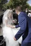 Reportage Photos de mariage : l'arriv&eacute;e &agrave; la mairie des mari&eacute;s