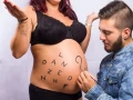 Photographe Grossesse en studio photo pour femme enceinte à Marseille