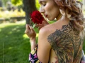 Photographe Shooting Femme Fleurs Vaucluse 84 &agrave; Rognes