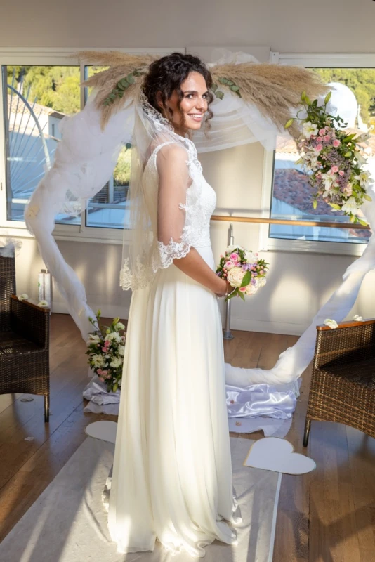 photographe mariage robes de mariage fleur Bouches du rhone 13 Marseille Aix en Provence