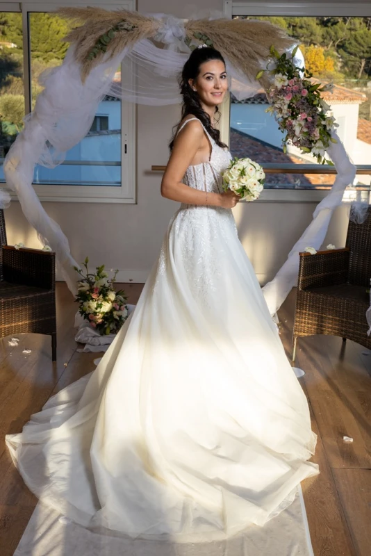 photographe mariage robes de mariage fleur Bouches du rhone 13 Marseille Aix en Provence