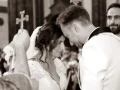 Photos &agrave; l'&eacute;glise du Prado pendant le mariage &agrave; la Bastide de Toursainte