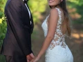 Reportage Photos de mariage : photos de couple mari&eacute;s dans les vignes