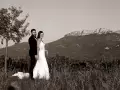 Reportage Photos de mariage : photos de couple mari&eacute;s, Sainte Victoire