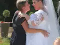 Reportage Photos de mariage : c&eacute;r&eacute;monie la&iuml;que des mari&eacute;s au moulin de l'Arc &agrave; Rousset