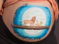 photographe belly painting roi lion  MG 0214