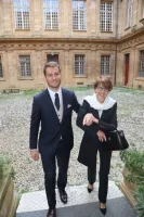 Reportage Photos de mariage : l'arrivée à la mairie d'Aix-en-Provence des mariés